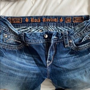 Rock revival  easy crop jeans